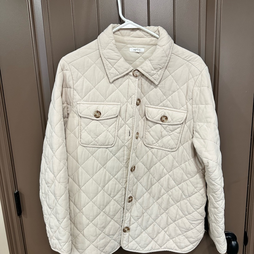 Maurices Quilted Tan Utility Jacket